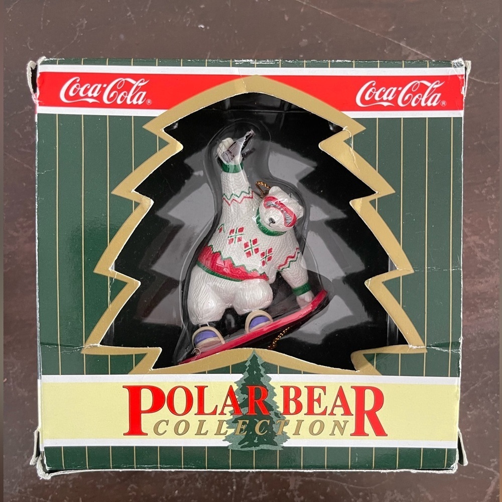 Coca-Cola Polar Bear vintage 1995/1996 collectible Ornament - Picture 1 of 7